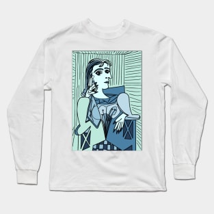 portrait cubism Long Sleeve T-Shirt